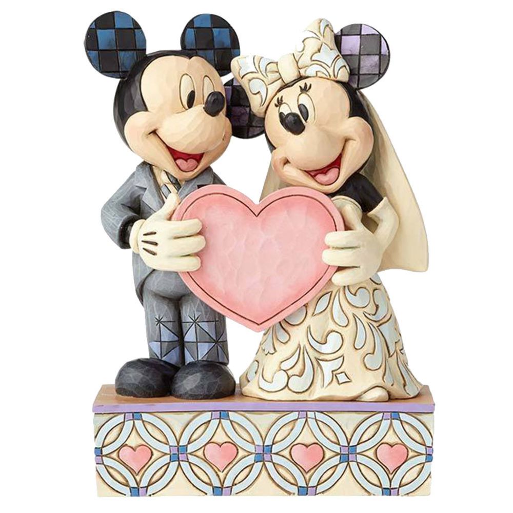 Disney Montres - Figurine Disney Mickey et Minnie Mariage - Petite déco d'exterieur