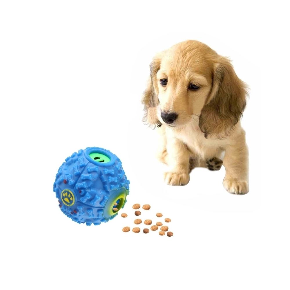 Wewoo - Jouet pour Animaux bleu familiers Squeaky Giggle Charlatan son de formation boule à mâcher, taille: L, diamètre de balle: 11,5 cm Distributeur d'aliments - Jouet pour chien