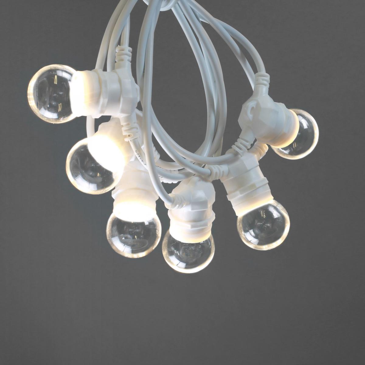 Skylantern - Guinguette Ampoules Remplaçables Transparent 10 m Cable Blanc - Lampadaire