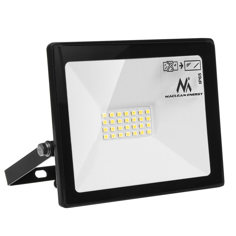 Maclean - Projecteur LED 20W Blanc Chaud IP65 PREMIUM - Lampadaire