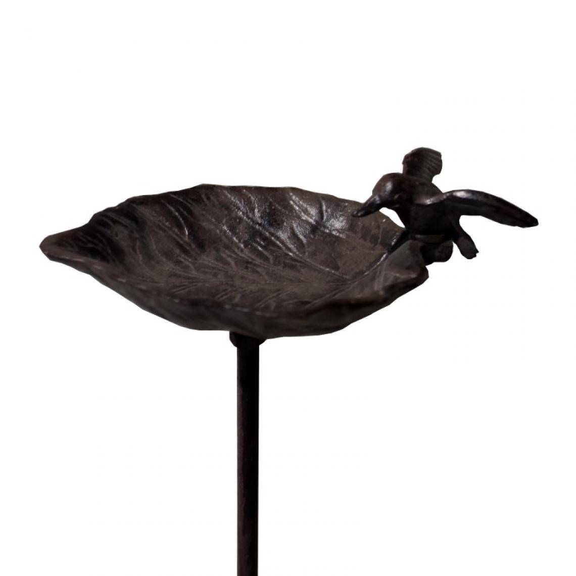 L'Originale Deco - Tuteur Pic Bain d'Oiseau Mangeoire Pic à Piquer Marron 100 cm x ø 15 cm - Accessoires basse-cour