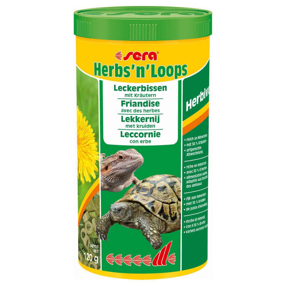 marque generique - Friandises Herbs'n'Loops avec des Herbes pour Reptiles Herbivores - Sera - 1L - Alimentation reptile