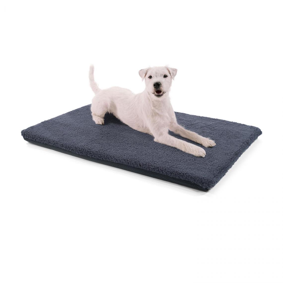 Brunolie - Lit pour chien tapis lavable antidérapant respirant mousse à mémoire de forme taille S (80 x 5 x 60 cm) - Corbeille pour chien