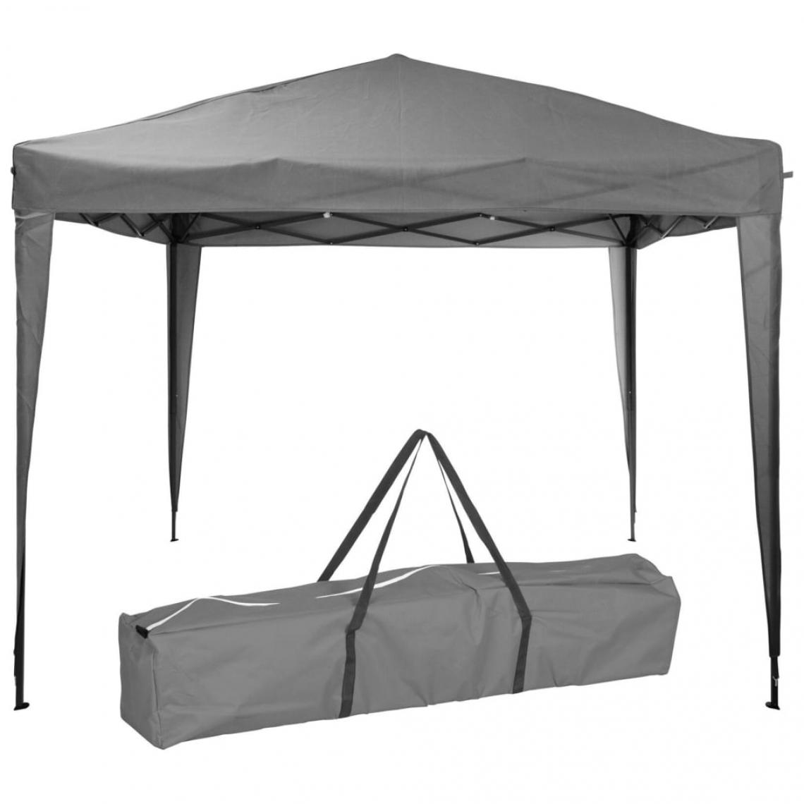 Progarden - ProGarden Tente de réception Easy-Up 300x300x245 cm Gris - Pergolas et Tonnelles