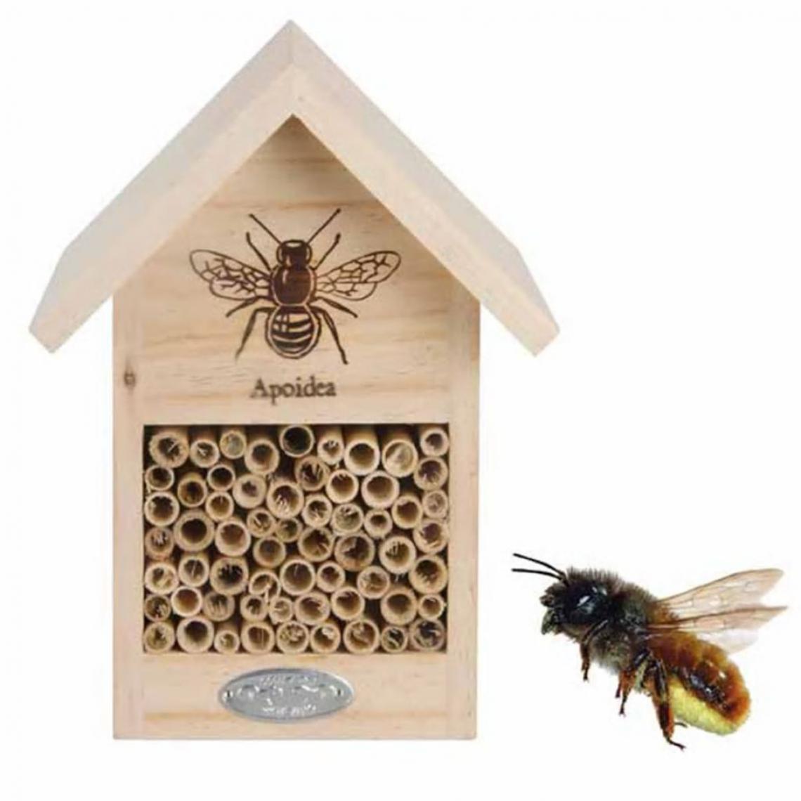 Icaverne - Splendide Accessoires pour petits animaux collection Panama Maison à abeilles Silhouette Esschert Design WA38 - Cage à oiseaux
