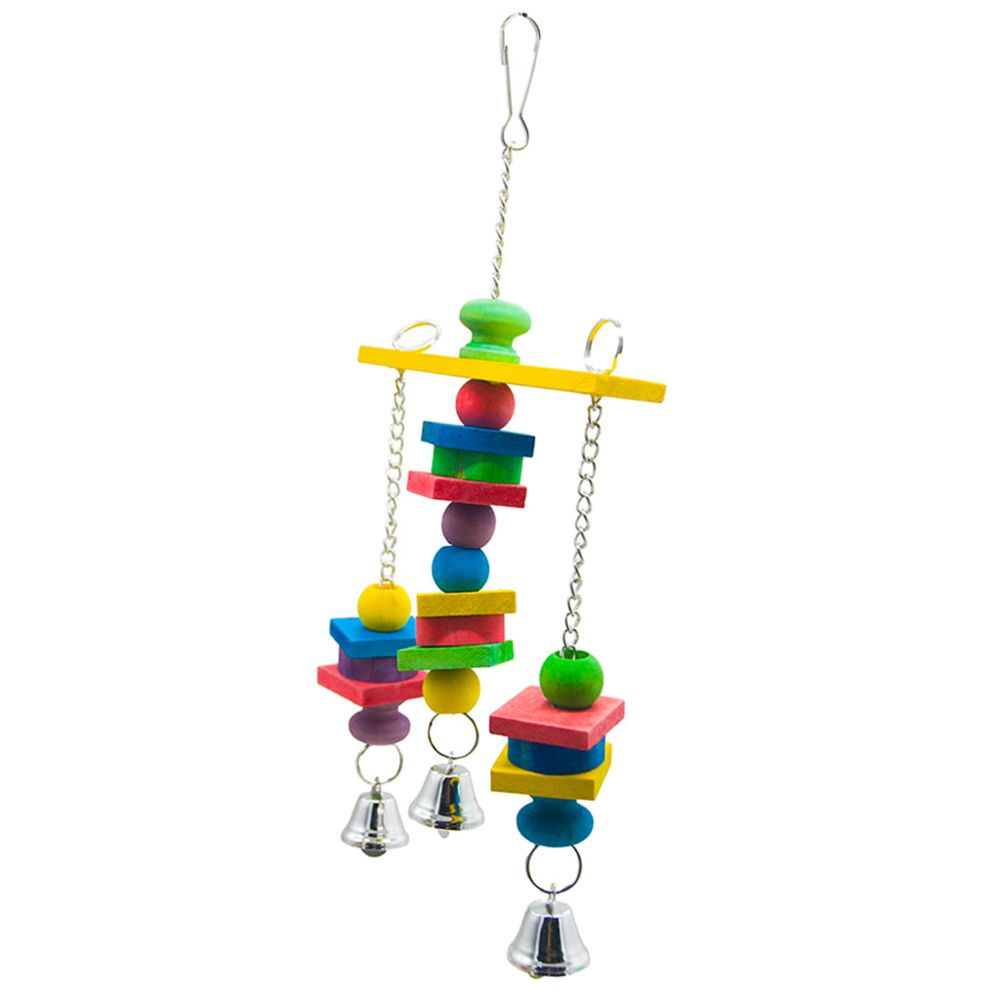 marque generique - Le perroquet joue la morsure de swing d'oiseau accrochant le type 4 de décoration de cage de jouets - Jouet pour chien