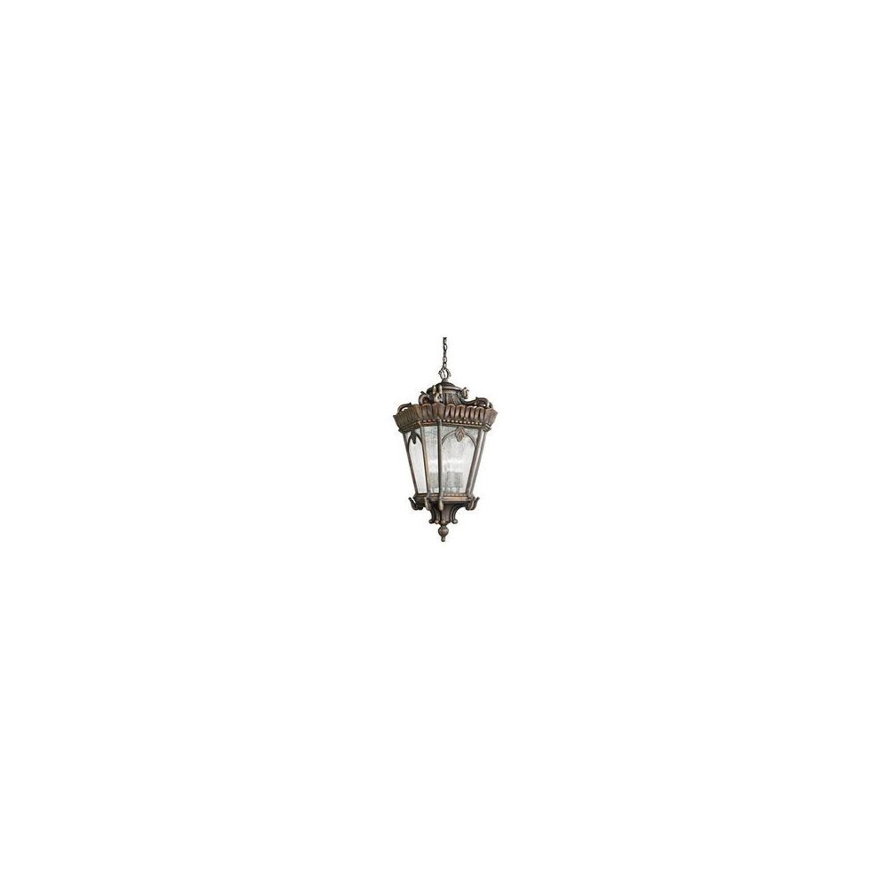 Elstead Lighting - Suspensions Tournai 1x100W Fer forgé doré - Applique, hublot
