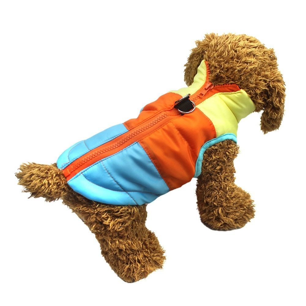 Wewoo - Manteau d'hiver chien coupe-vent veste chiot vêtements épais gilettaille S bleu - Vêtement pour chien