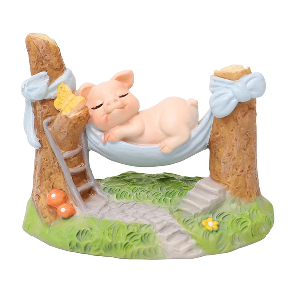 marque generique - Animaux miniatures modèle statue fée jardin décor jouet par intérim mignon cochon - Petite déco d'exterieur