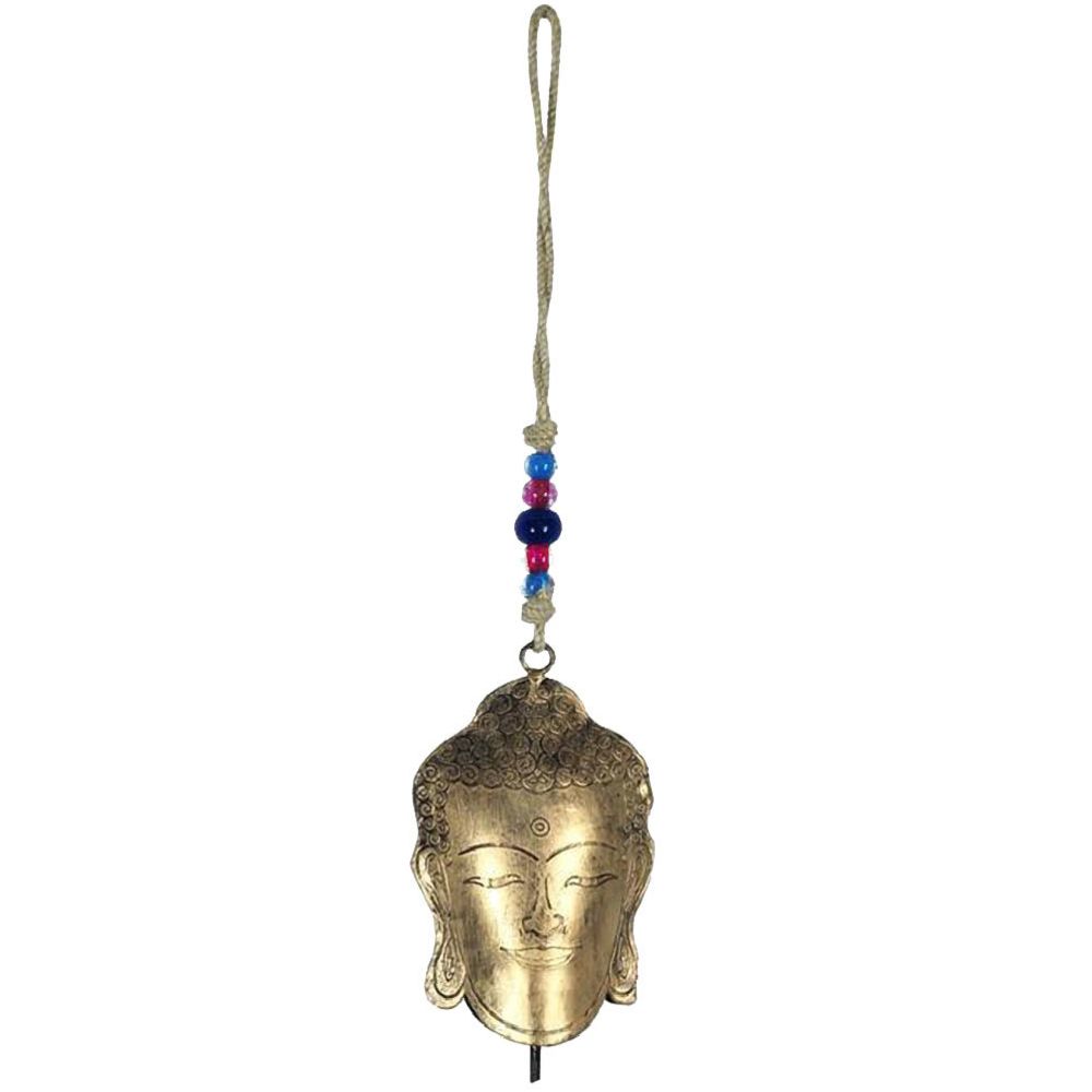 Signe - Cloche de métal Bouddha - Petite déco d'exterieur