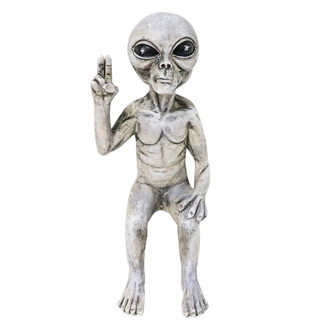 marque generique - Statue Extraterrestre Martiens De L'espace Extra-atmosphérique Figurine Sculpture Ornements Artisanat Femelle - Petite déco d'exterieur