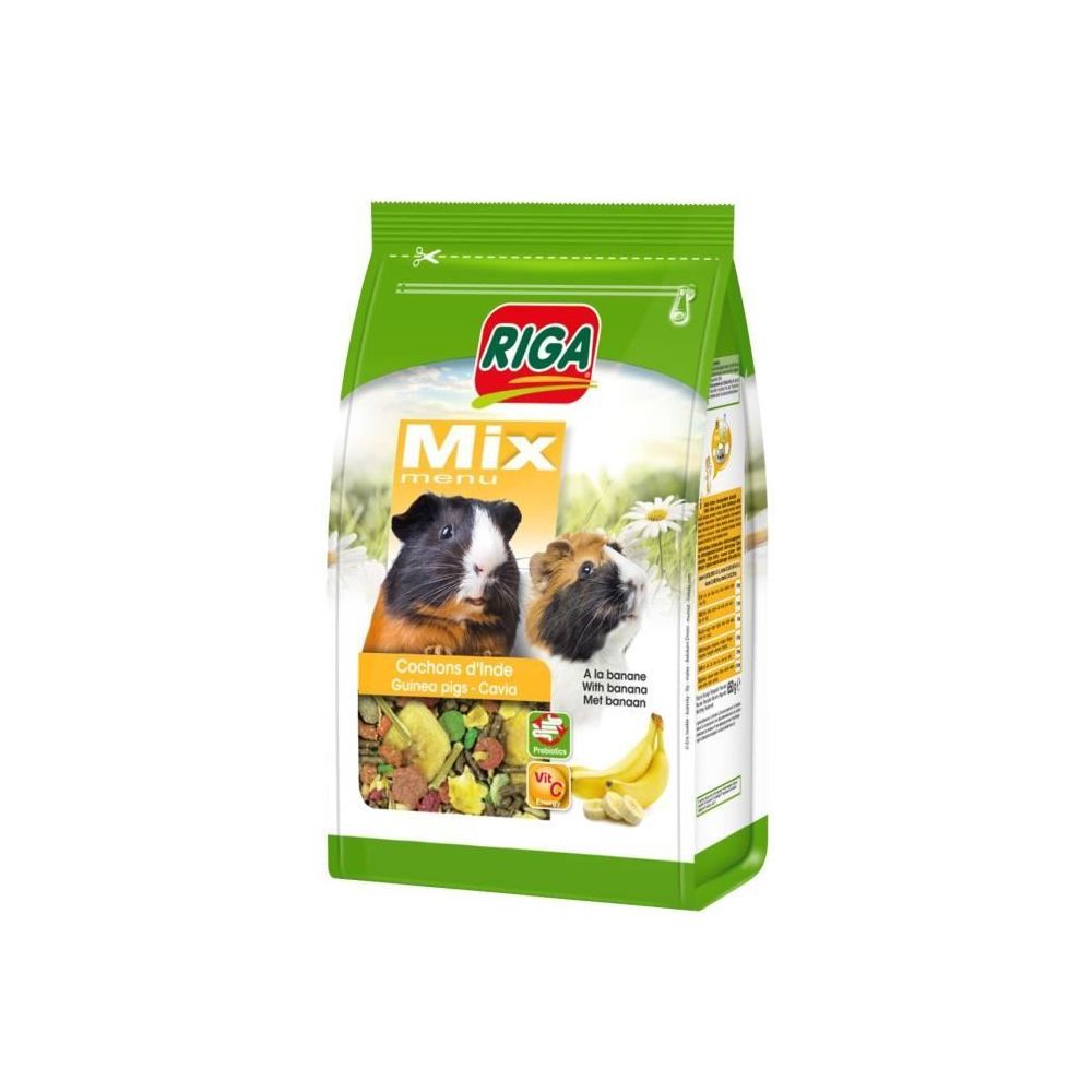 Riga - RIGA Menu Mix - Banane - 900 g - Cochons d'inde - Croquettes pour chien