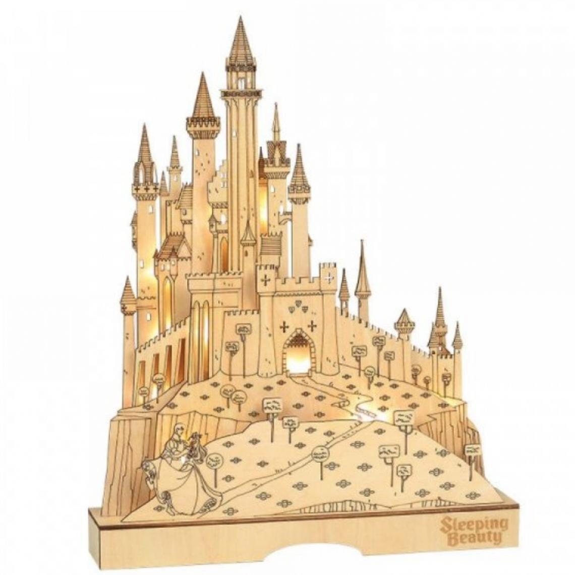 Kontiki - Figurine lumineuse Disney Château de La Belle au bois dormant - Petite déco d'exterieur