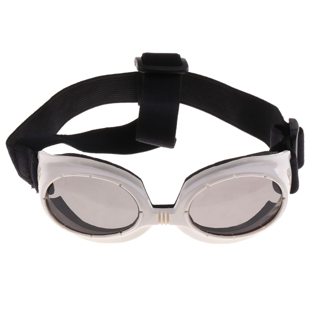 marque generique - lunettes de protection anti-vent de lunettes de soleil d'uv de protection de la mode pour le chien blanc d'animal familier - Vêtement pour chien