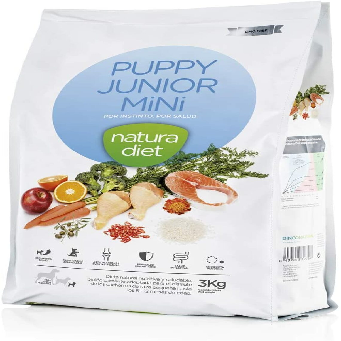 Natura Diet - Natura Diet Puppy Junior Mini 3 Kg - Croquettes pour chien