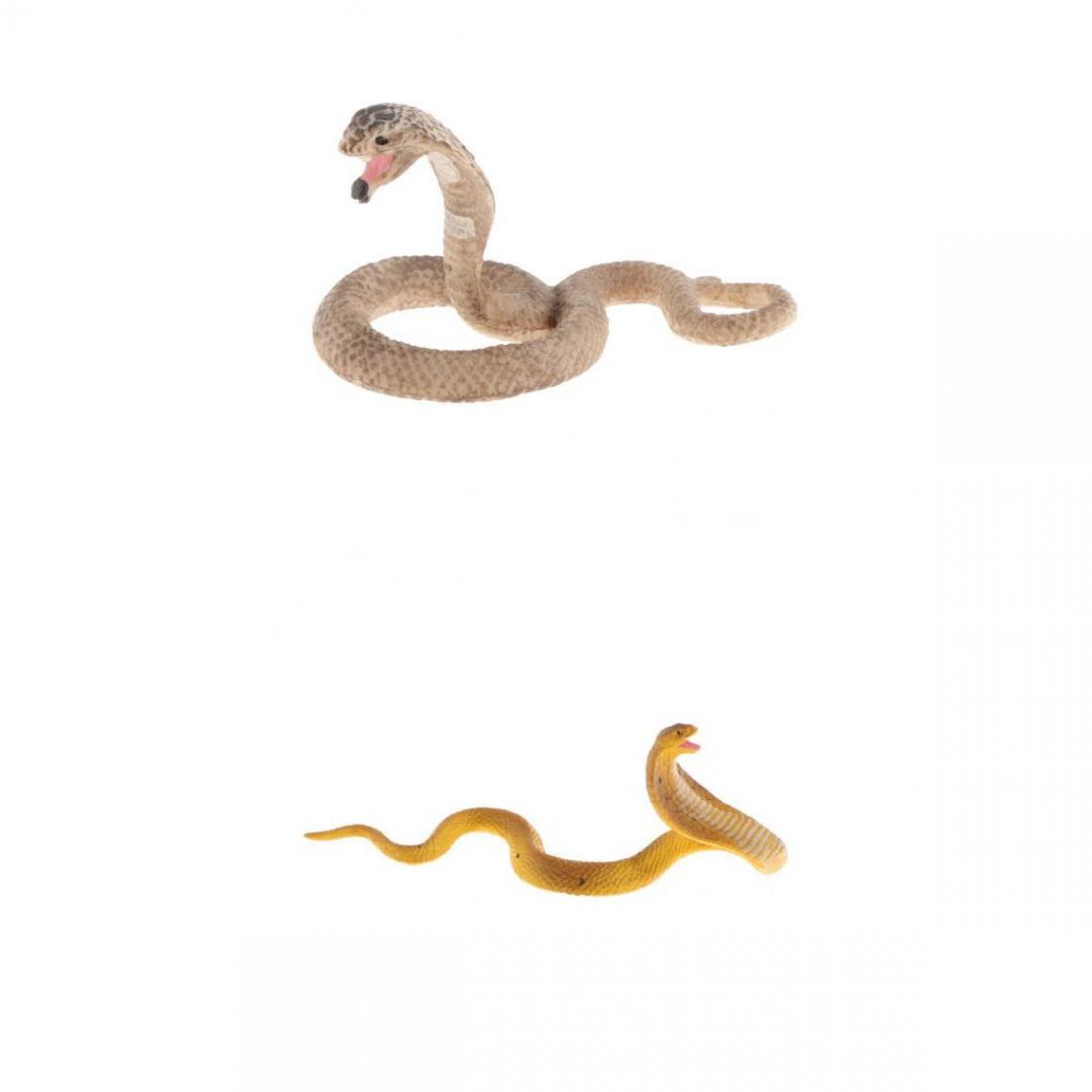 marque generique - 2 Pcs Réaliste Serpent Modèle Figurine Enfants Cognitive Classe Décor À La Maison - Jouet pour chien