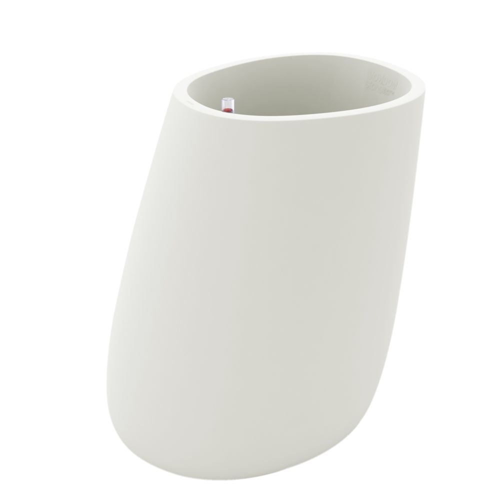 Vondom - Pot de fleurs Stone - 120 - Système d'arrosage - blanc glace (transparent) - Poterie, bac à fleurs