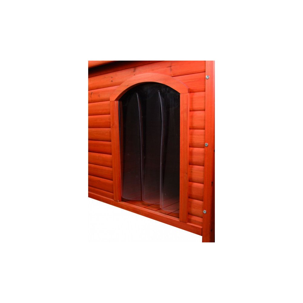 Trixie - Porte en plastique pour niche Natura toit plat Trixie #39552 Longueur 32 cm Largeur 45 cm - Niche pour chien