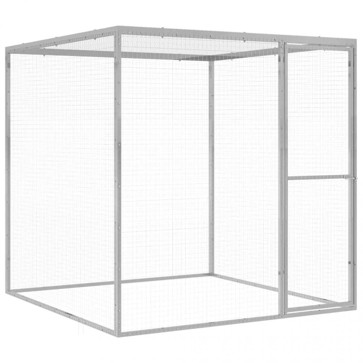 Vidaxl - vidaXL Cage pour chat 1,5x1,5x1,5 m Acier galvanisé - Cage pour rongeur