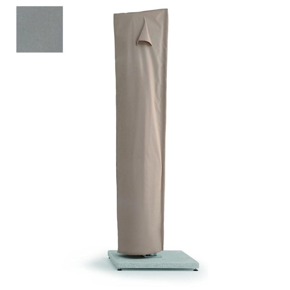 Weishaupl - Housse de protection pour parasol déporté - Dolan gris - Coussins, galettes de jardin