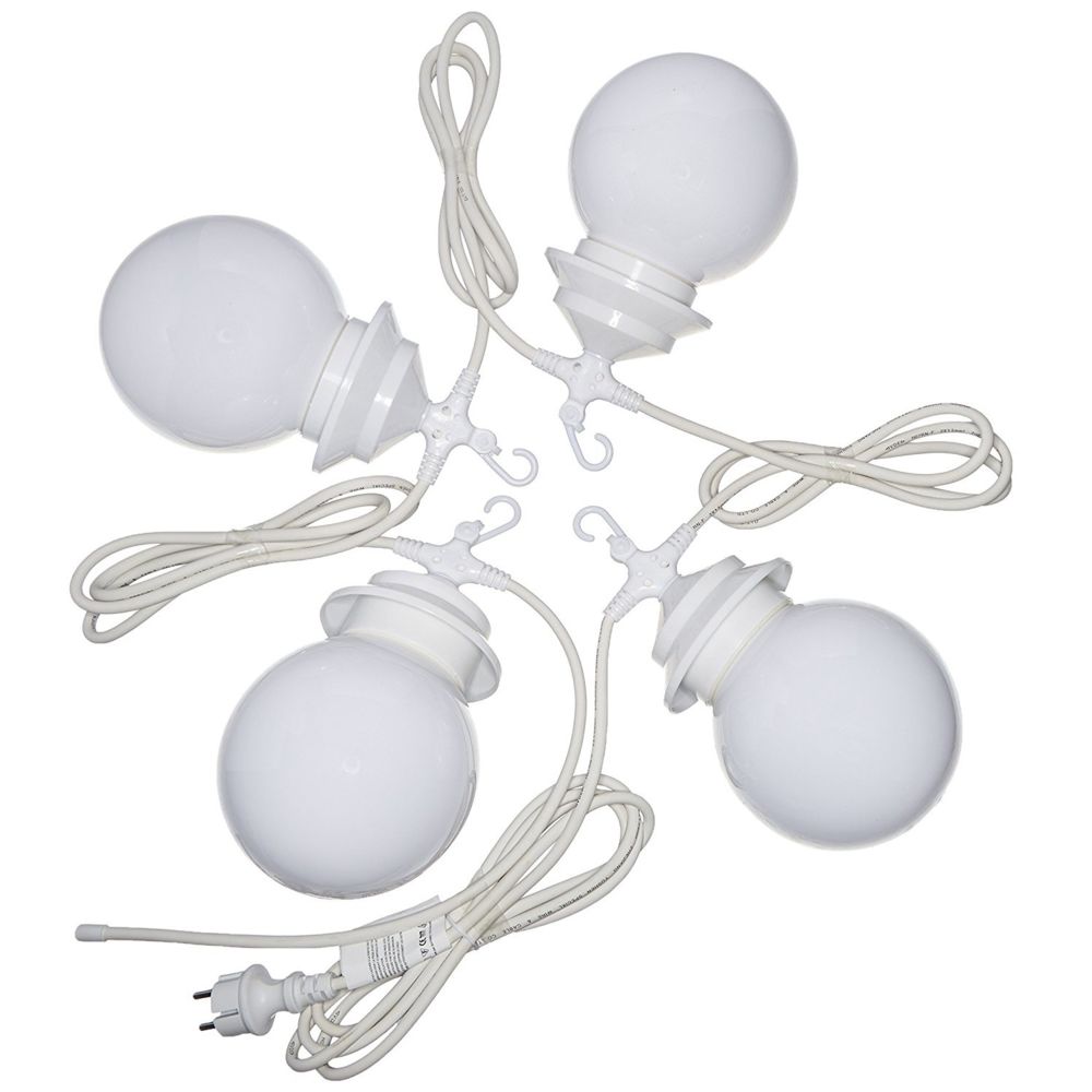 Lumisky - Guirlande lumineuse blanche E27 CHERRY à LED 4 Globes - Lampadaire