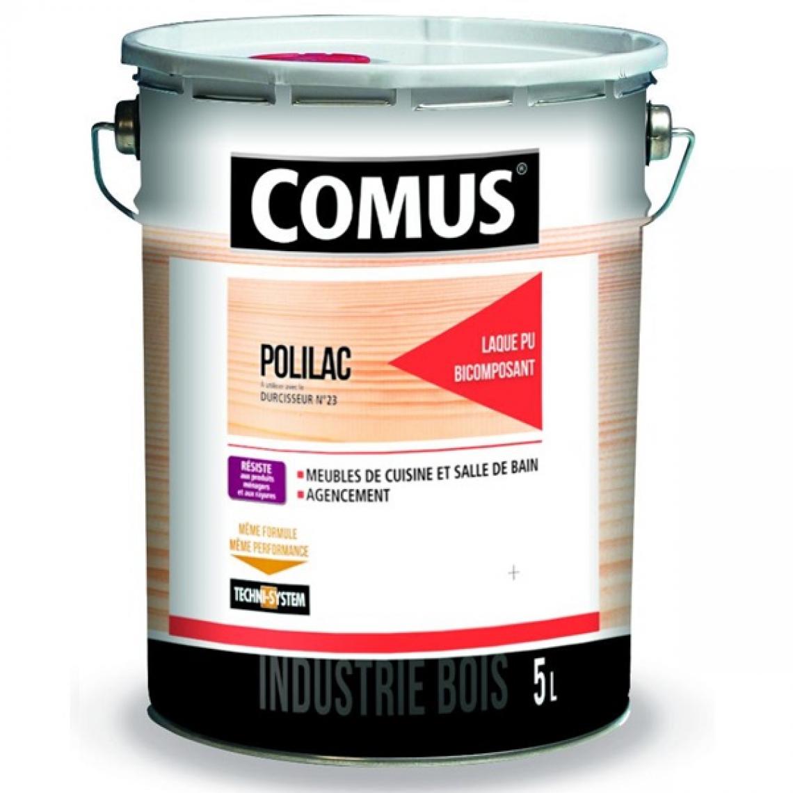 Comus - Laque polyuréthane Polilac 2090 1000 COMUS - Blanc - Pot 1 L - 7796 - Matériel de pose, produits d'entretien