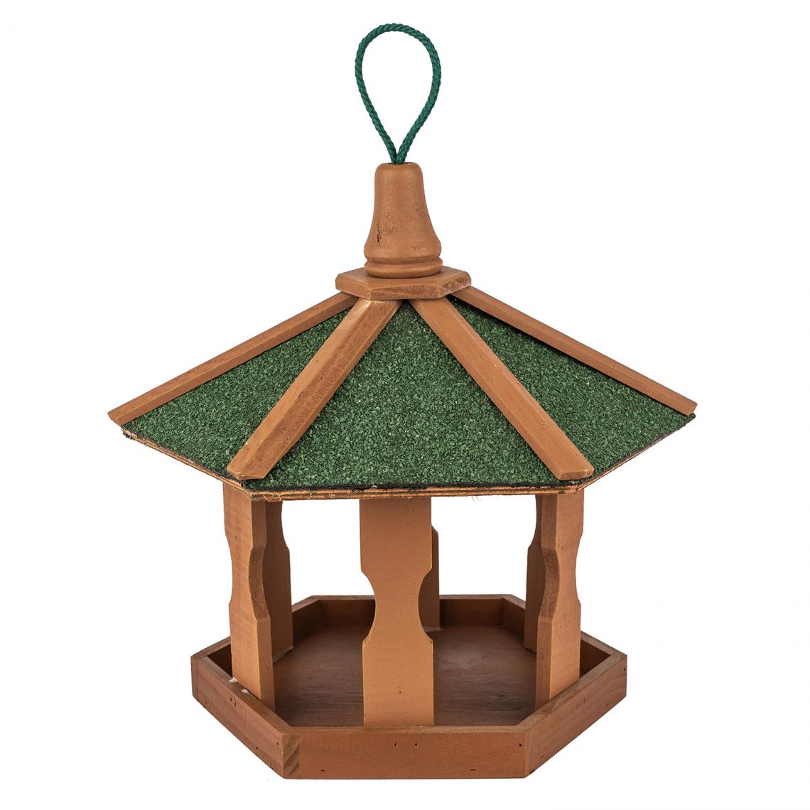 Blumfeldt - blumfeldt Maison d'oiseau avec dispositif d'accrochage feutre de toiture résistant aux intempéries en bois de pin traité - Nichoir pour oiseaux du ciel