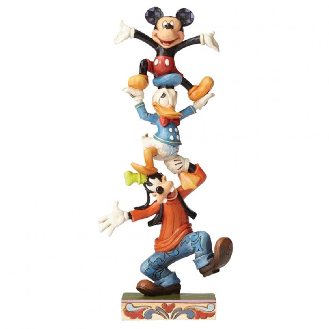 Enesco - Statuette de Collection Goofy, Donald et Mickey - Petite déco d'exterieur