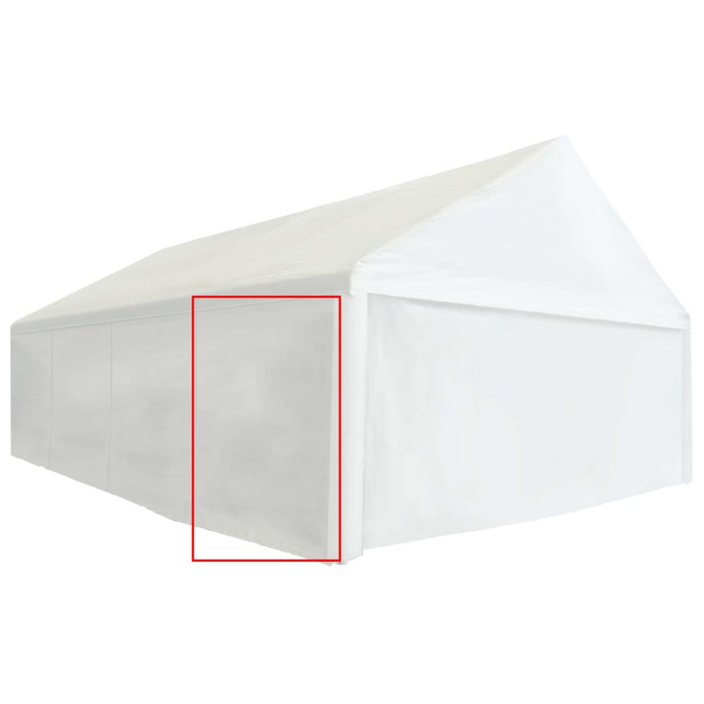 marque generique - Icaverne - Accessoires pour auvents et abris collection Panneau latéral de tente de réception PVC 2x2 m Blanc 550 g/m² - Abris de jardin en PVC