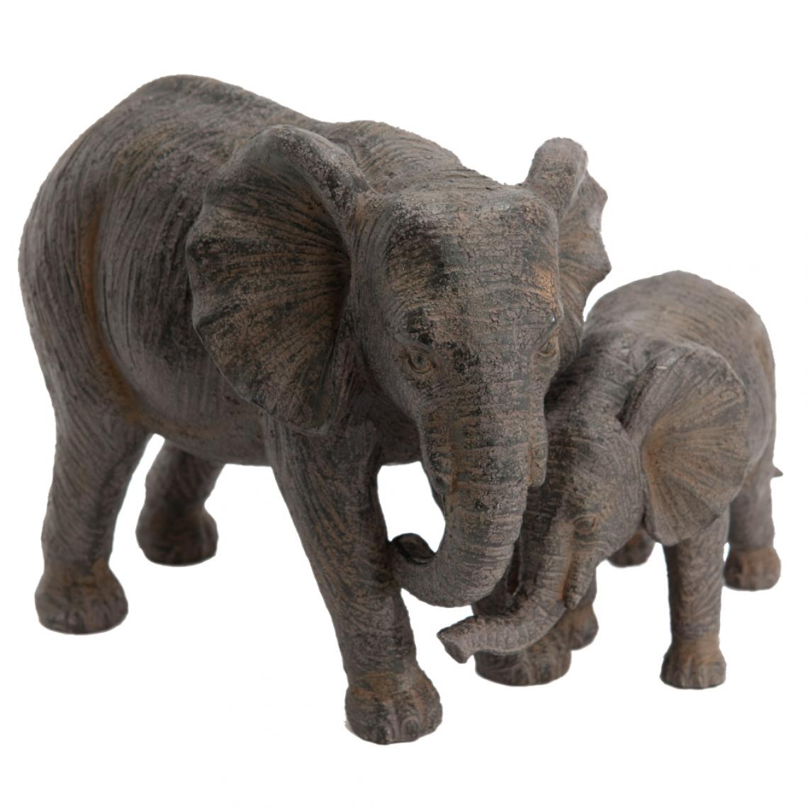 Amadeus - Statuette de décoration Éléphants - Petite déco d'exterieur
