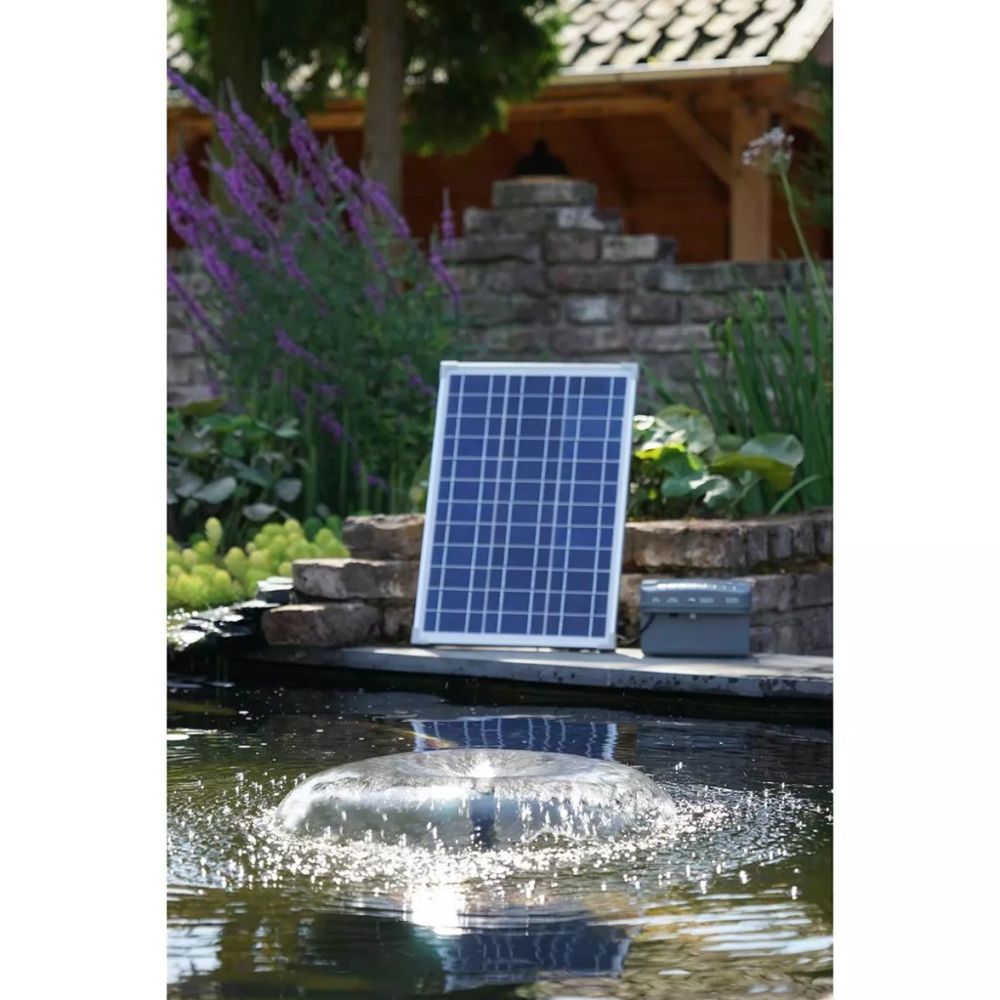 marque generique - Accessoires pour fontaines et bassins Inedit Kit SolarMax 1000 avec pompe panneau solaire batterie Ubbink 1351182 - Bassin poissons
