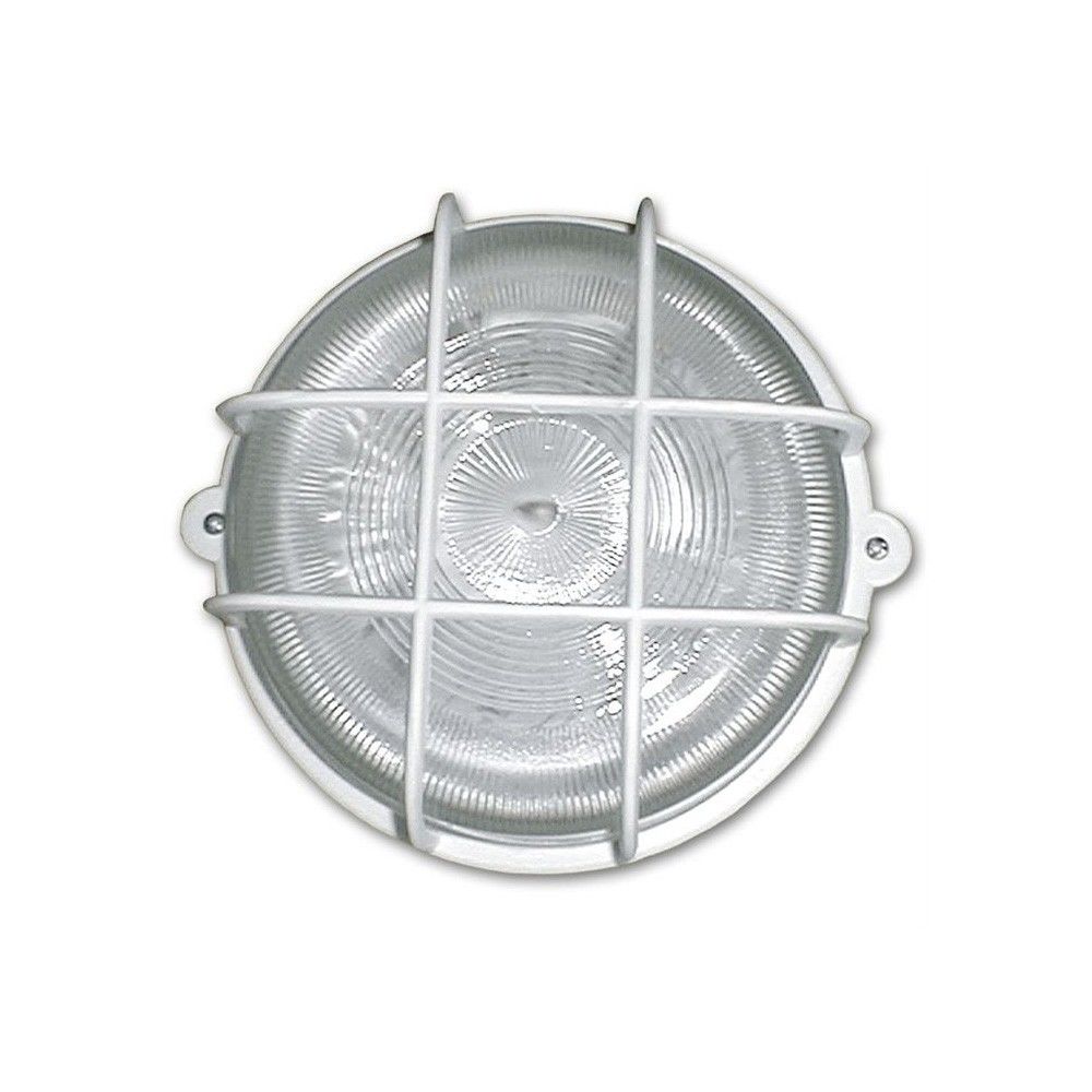 Elro - HUBLOT - Rond - 60 W à vis + grille de protection - Spot, projecteur