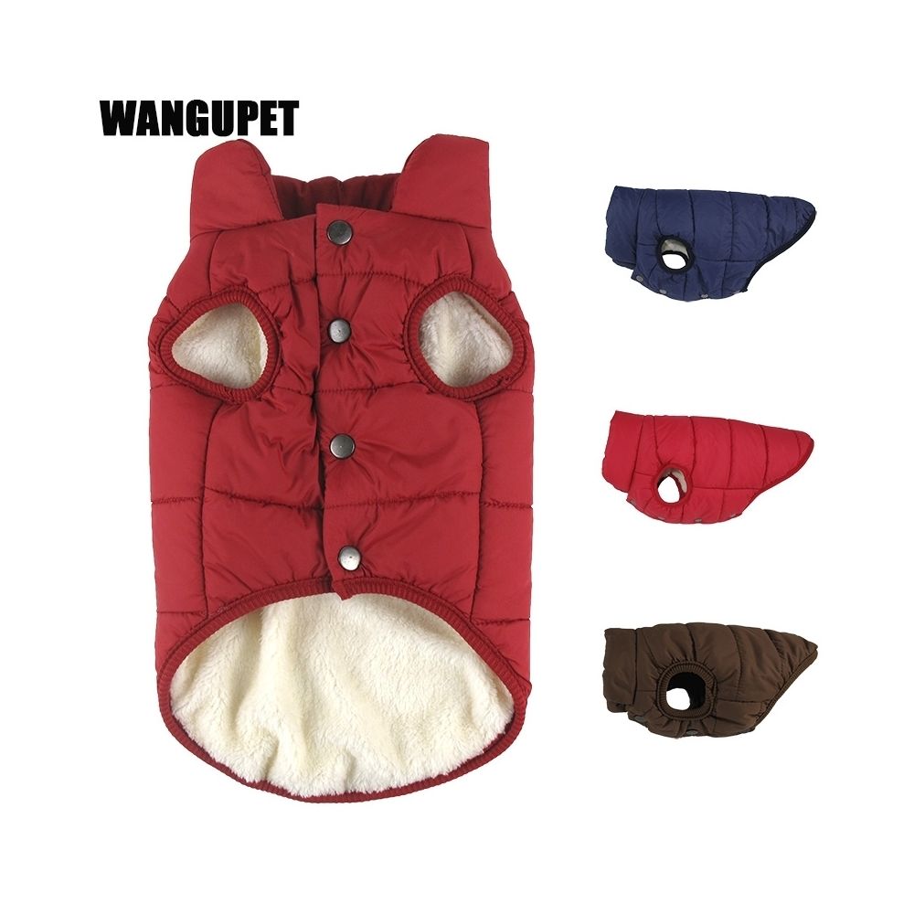 Wewoo - Manteau d'hiver pour animaux de compagnie Vêtements chiens de chien chaudTaille M Café - Vêtement pour chien