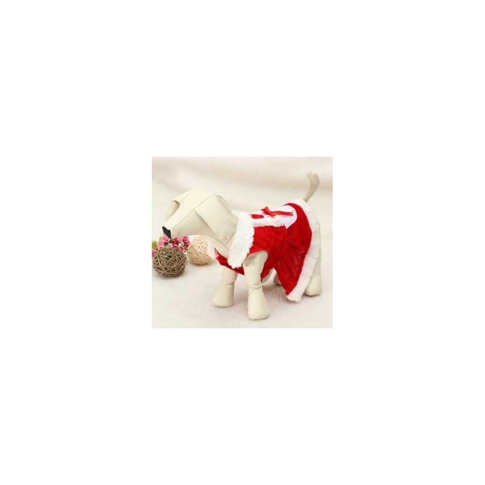 Wewoo - Vêtements de chien de Noël pour les petits chiens Costume Santa Dog hiver manteaux animaux de compagnietaille L Red Girl - Vêtement pour chien