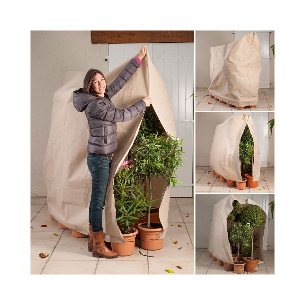 Idmarket - Housse d'hivernage pour plante et arbuste 120 x 180 cm - Serres en verre
