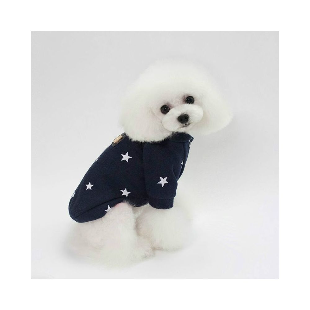 Wewoo - Chandail à motif étoile à cinq branches pour animaux domestiques de compagnieTaille L Bleu - Vêtement pour chien