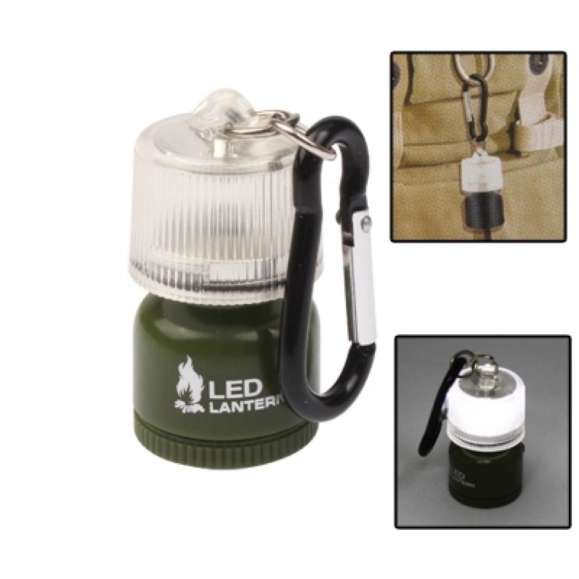 Wewoo - Lampe Camping Mini lanterne de à 2 lumières blanches avec mousqueton - Lampadaire