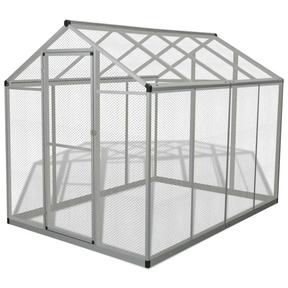 Vidaxl - vidaXL Volière d'extérieur Aluminium 178 x 242 x 192 cm - Cage pour rongeur