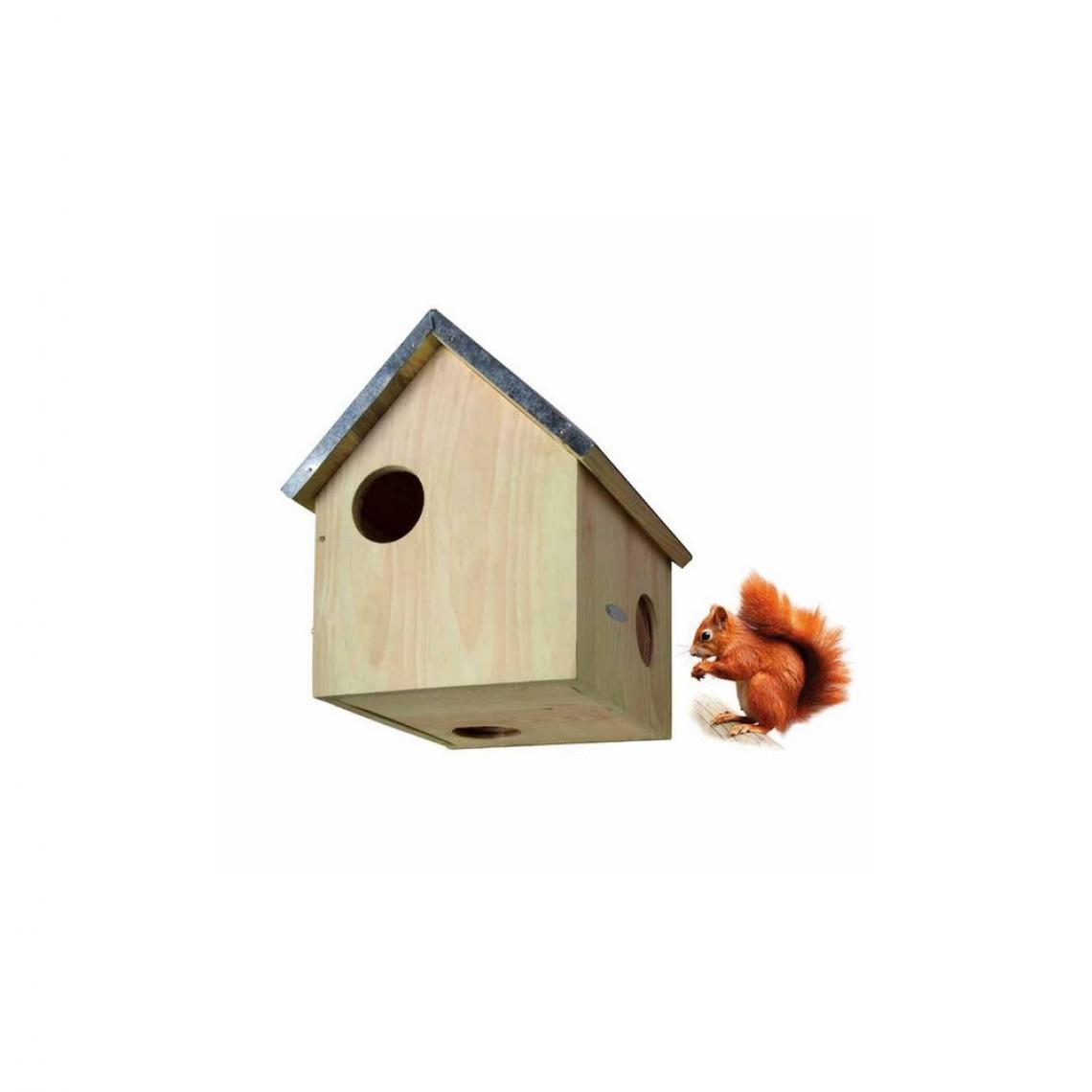 Esschert Design - Esschert Design Maison pour écureuils WA10 - Nichoir pour oiseaux du ciel
