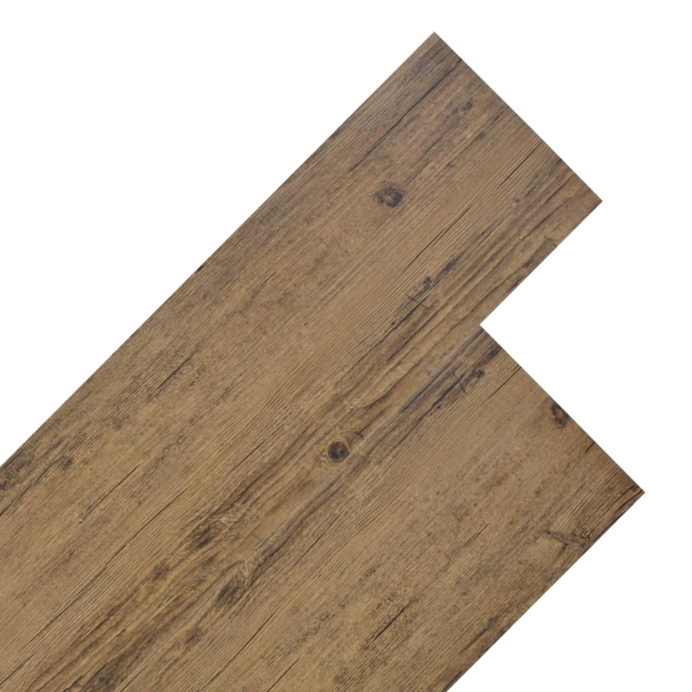 marque generique - Inedit Matériaux de construction edition Vientiane Planche de plancher PVC 5,26 m² Marron noyer - Abris de jardin en bois