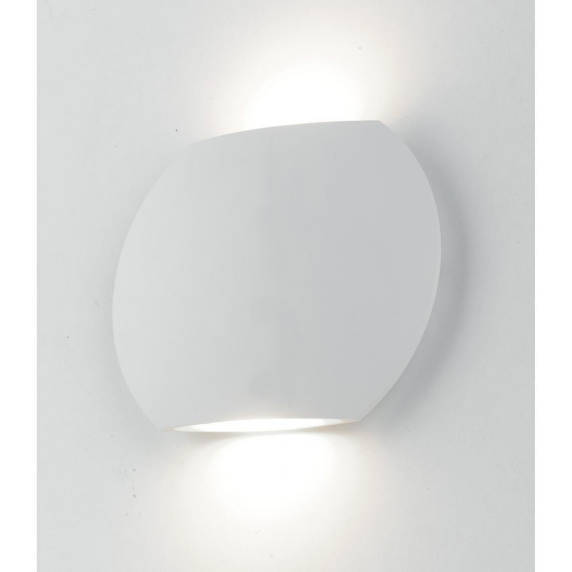 Fan Europe - Luminaire d'extérieur LED 2 vers le haut blanc, IP54 520lm 3000K 16x12,8x3,5cm - Lampadaire