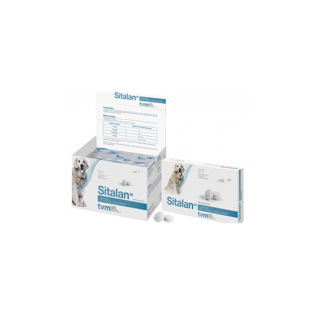 Sitalan - Sitalan SE Compléments alimentaires anti-vieillissement pour chiens et chats Boîte de 360 Comprimés - Croquettes pour chien
