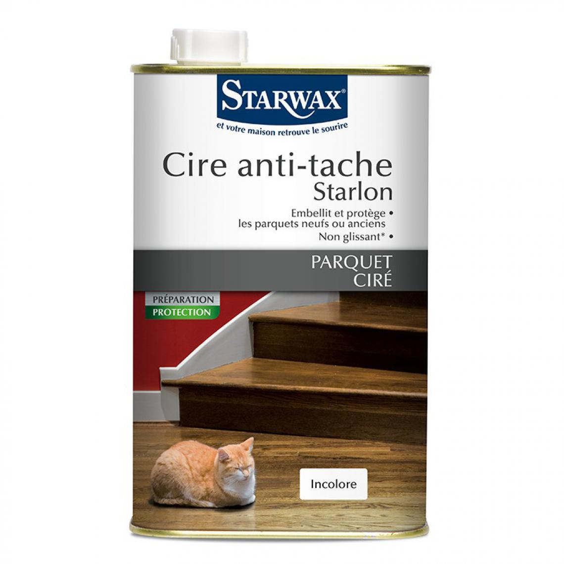 Starwax - Cire anti-tache STARWAX Starlon Incolore - 1L - 32 - Matériel de pose, produits d'entretien