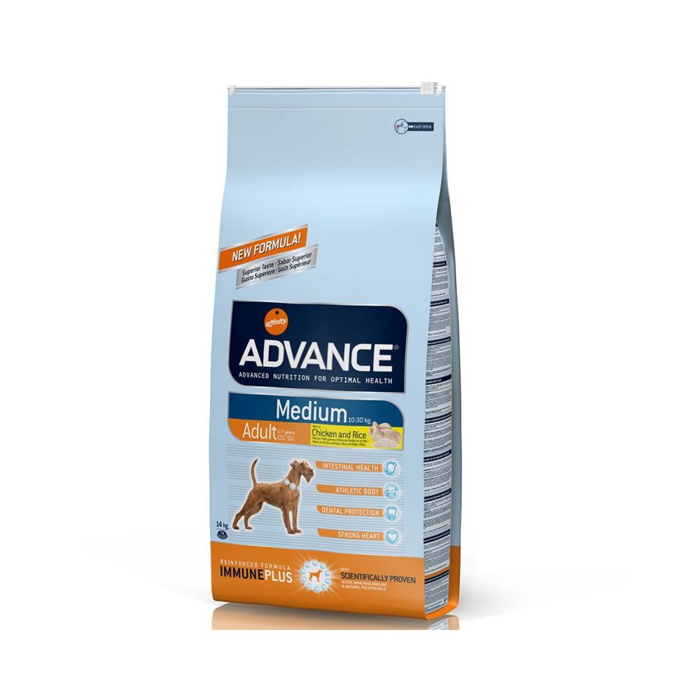 Advance Diet - Croquettes Advance pour chiens Medium Adult Sac 3 kg (DLUO 3 mois) - Croquettes pour chien