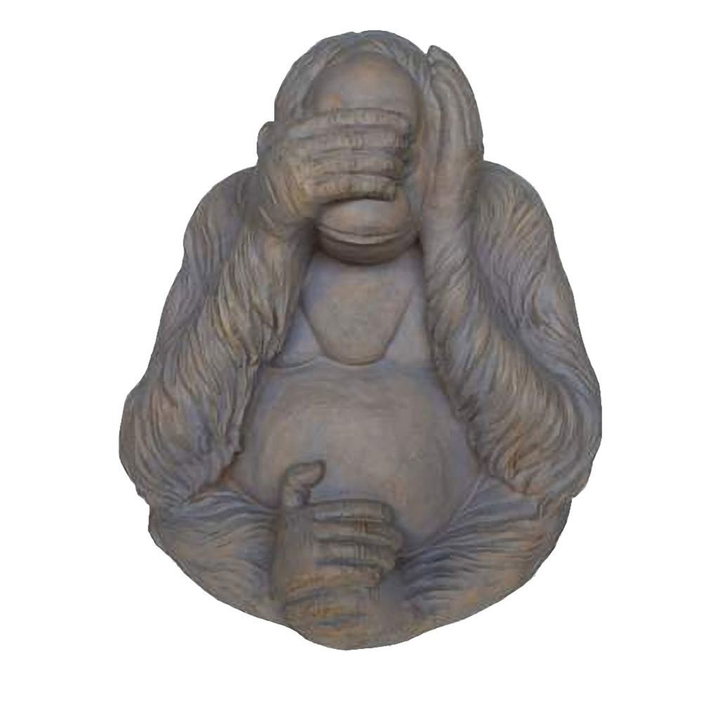 Items France - Grande statuette Orang Outan Ne voit rien - Petite déco d'exterieur
