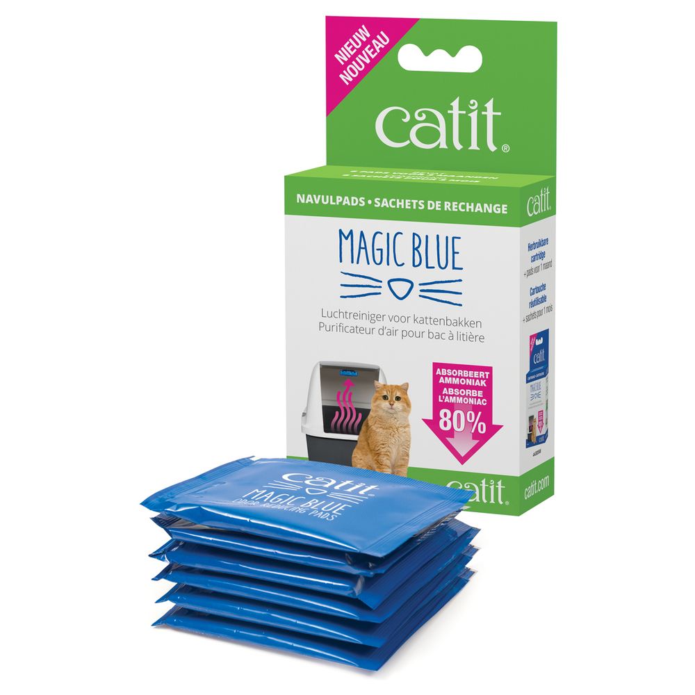 Cat It Sense - Cat It - Sachets de Rechange Magic Blue pour Chat - x6 - Hygiène et soin pour chien