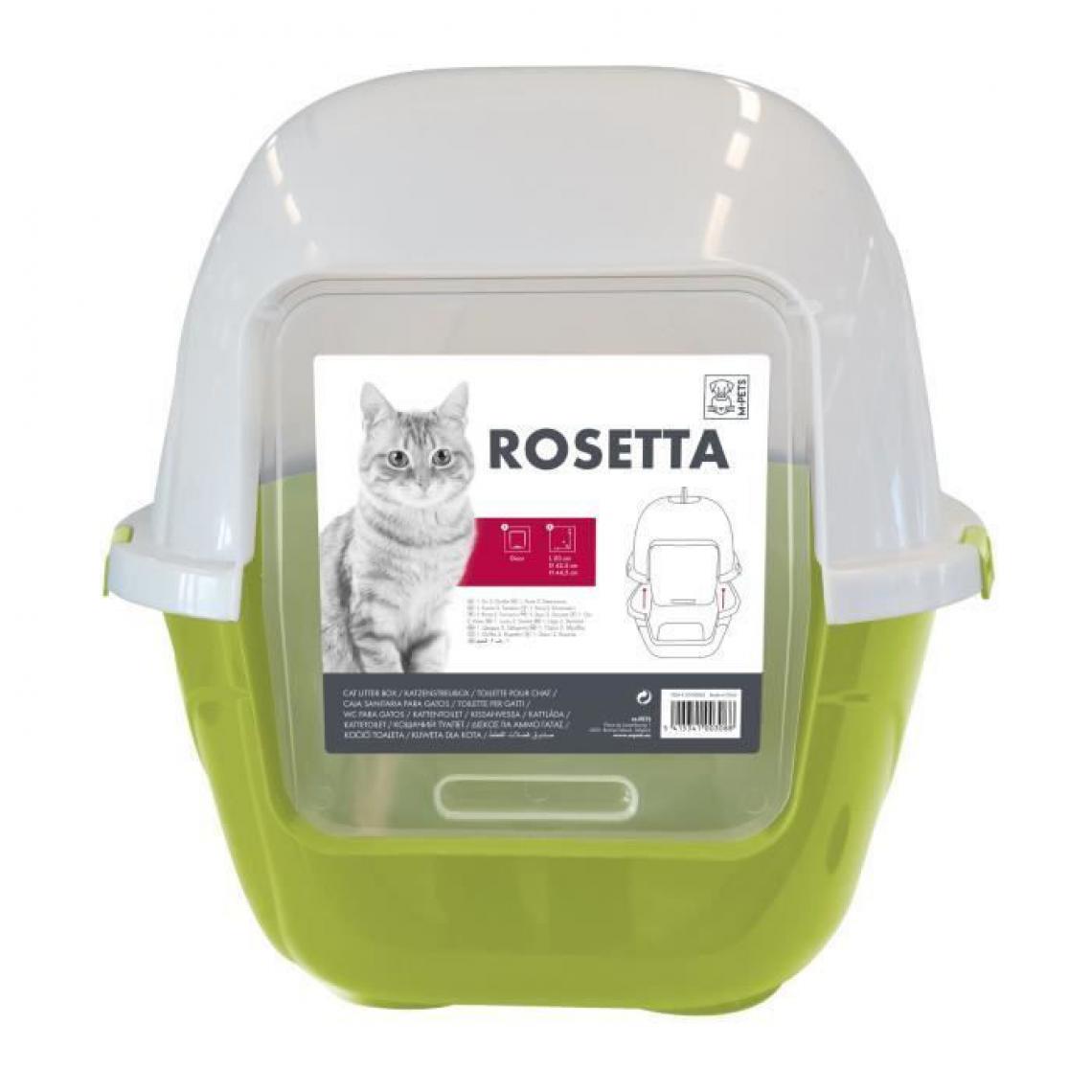 M-Pets - MPETS Maison de toilette Rosetta - 62x53x56 cm - Vert - Pour chat - Litière pour chat