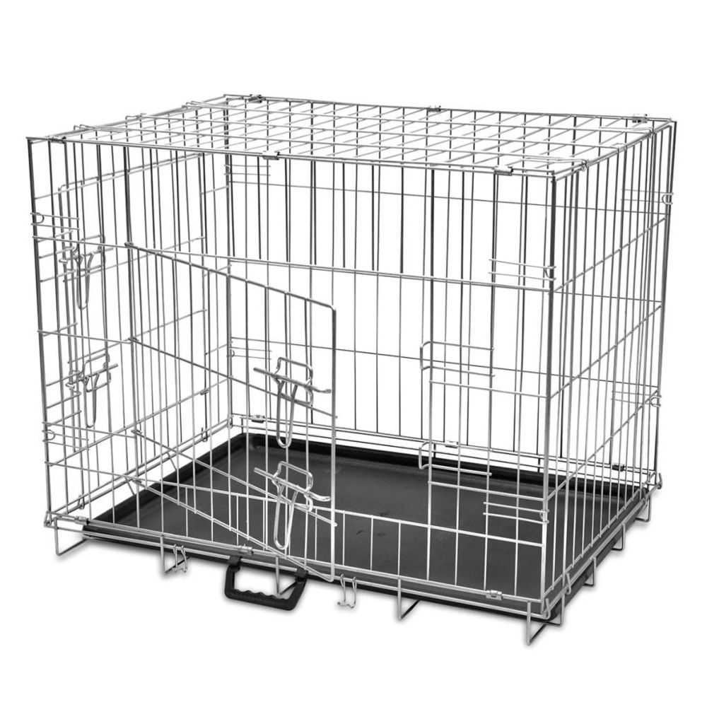 marque generique - Magnifique Articles pour animaux de compagnie gamme Hanoï Cage métallique et pliable pour chiens L - Cage à oiseaux