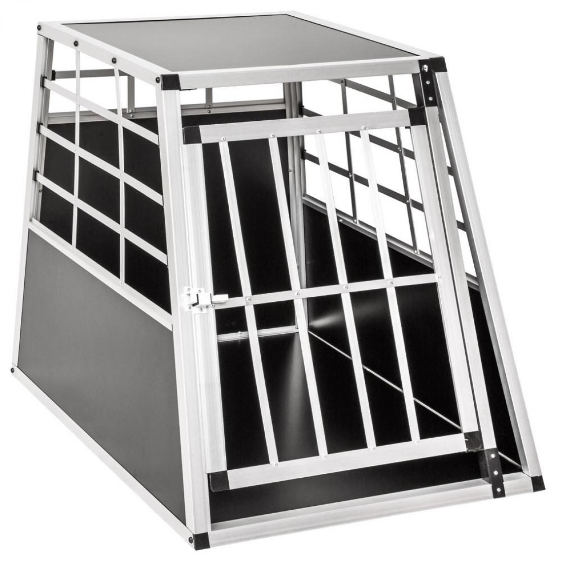 Helloshop26 - Cage box caisse de transport chien mobile aluminium single 08_0000510 - Equipement de transport pour chat