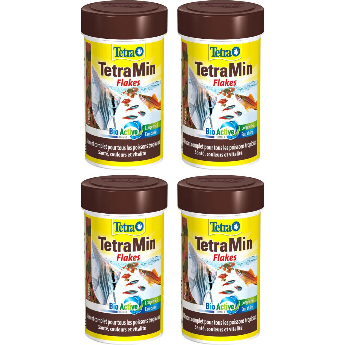 Tetra - Aliment complet Tetra Tetramin (Lot de 4) - Alimentation pour poisson